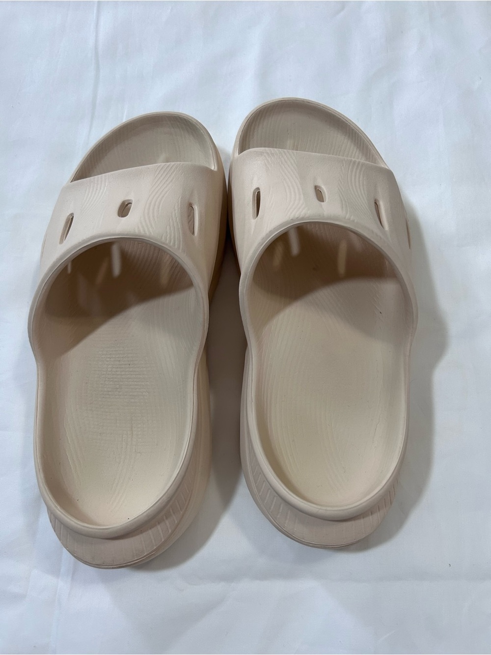 HOKA Beige Ora Recovery Slide,W7 - Picture 7 of 16